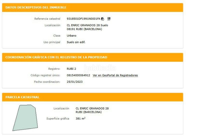 Foto f4b23214-b704-4fb2-9590-de05006f5cc7. Terreny residencial a carrer del compositor granados 28 a Rubí