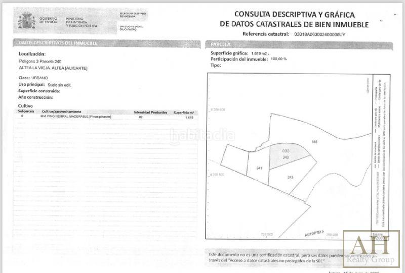 Foto 6d7f9b27-e0dd-4a40-a01d-764a707126ff. Terreno residenziale in Mascarat Altea