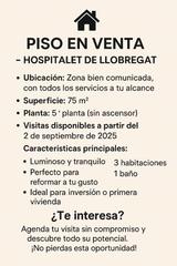 Appartement  Carrer de vallparda. Piso en venta collblanc, hospitalet