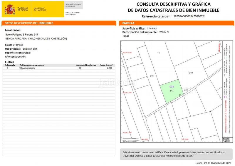 Foto d9505323-1070-4d22-9660-ec9855c68bc8. Terreno residencial en Chilches