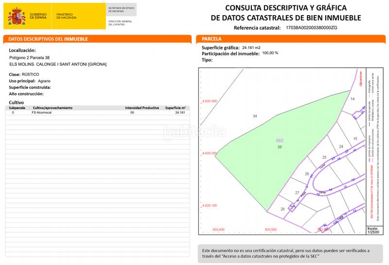 Foto 7374efec-4779-4f80-bc2f-c7efbea4adf8. Terreny residencial a Cabanyes-Mas Ambrós-Mas Pallí Calonge