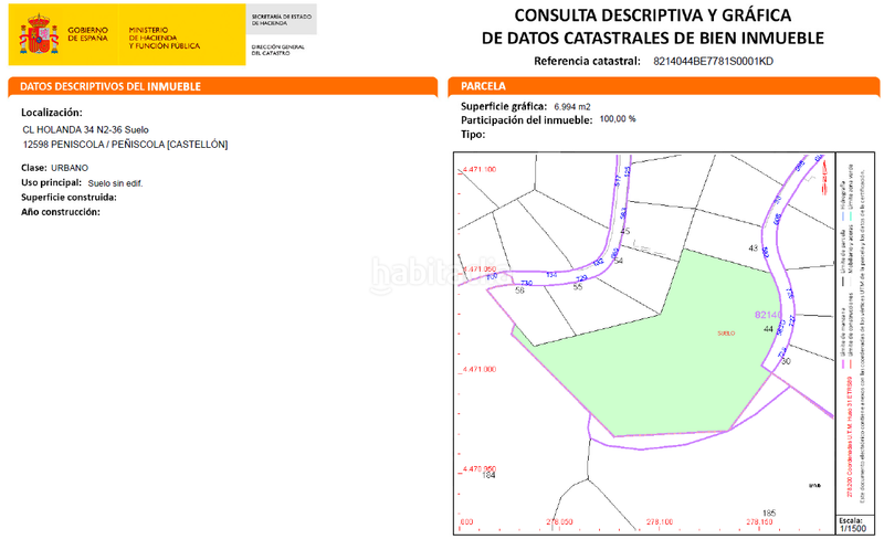 Foto 46438366-a1a3-47f7-bd27-440c65f1f7b8. Terreno residencial en Las Atalayas-Urmi-Cerro Mar Peñíscola