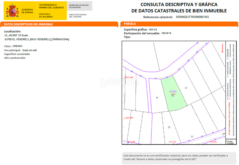 Foto 1c4fe802-2db3-4d97-97fa-b33306456e2d. Terreno residencial en Nou Vendrell Vendrell (El)
