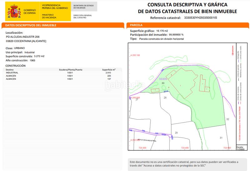 Foto 7e2ee3c5-233d-4352-ae09-2e1c10796087. Gewerbliches grundstück in Cocentaina