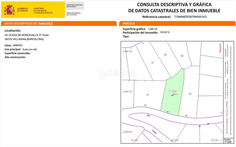Foto 7d3619a8-c62a-44ac-adf5-26fad433444c. Terrain résidentiel dans Vallirana