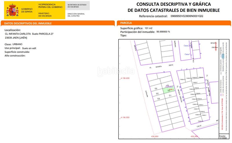 Foto a6a9bbb2-a902-438f-ac14-8d0245a1f6d6. Terreny residencial a Puente Tablas - Puente Nuevo - Cerro Molina Jaén