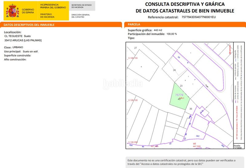 Foto e91bbd0f-919b-48b7-b9f6-be68ecbbbfe3. Terreny residencial a Los Portales - Visvique Arucas