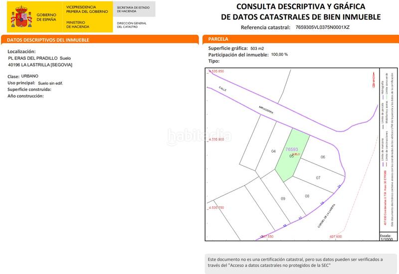 Foto eae9de3f-37df-42d6-b61d-1d88bc1ef0fd. Terreno residencial en Lastrilla (La)