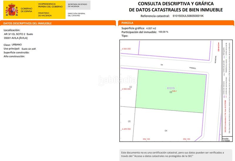 Foto a664c6f2-cd03-49b0-b9cf-f746958c3893. Terreno residenziale in Sónsoles Ávila