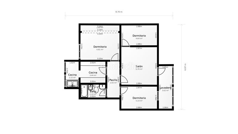 Foto ee5a33f9-40fa-4fdd-b7ef-b0497c42c10e. Piso en Palomeras Sureste Madrid
