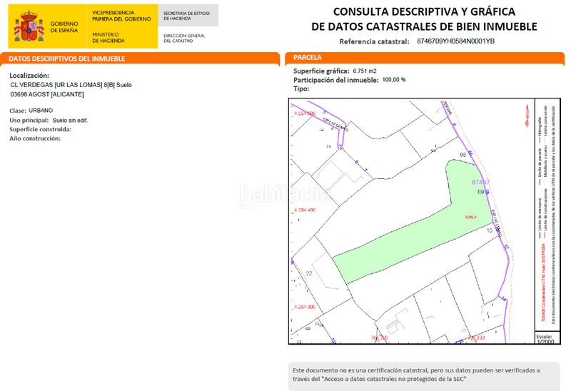 Foto e14f244d-4d31-4345-85d8-4b30ff50d342. Terreny residencial a Agost