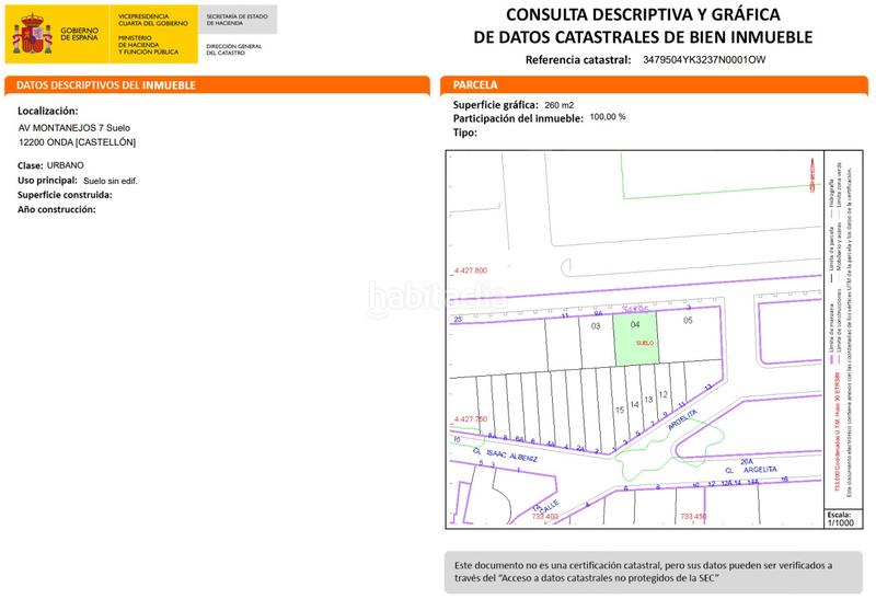 Foto a95e6552-442a-47de-b253-7e11fecf6db7. Terreno residenziale in Onda