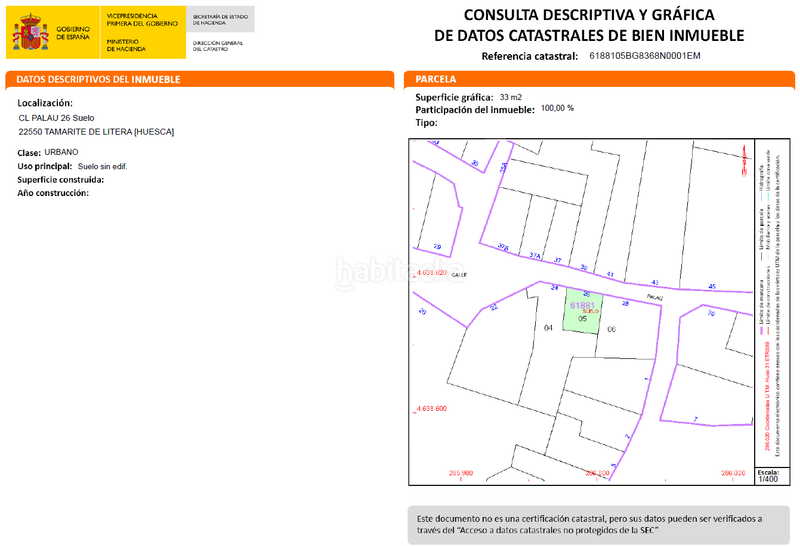 Foto b2e4f641-be2b-4681-9611-3cc43df5e48f. Terreno residencial en Tamarite de Litera