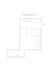 Location Appartement  N/a. Calle de maría luisa, madrid