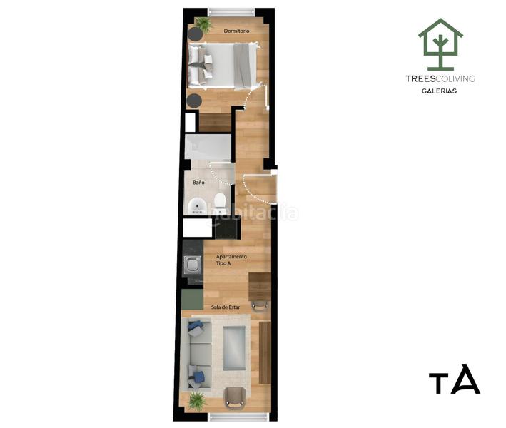 Foto c169bd04-f5e3-41e2-af26-a45acbf01e33. Miete etagenwohnung mit heizung in San Isidro Madrid