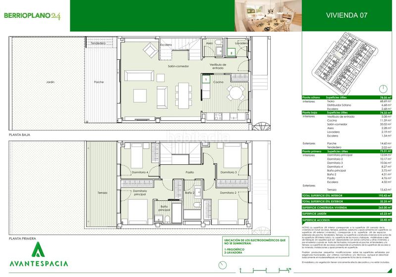 Foto 8238a005-26e9-4e91-ab01-37a5106c400f. Maison jumelée 265m<sup>2</sup> avec parking dans Berrioplano - berriosuso Berrioplano