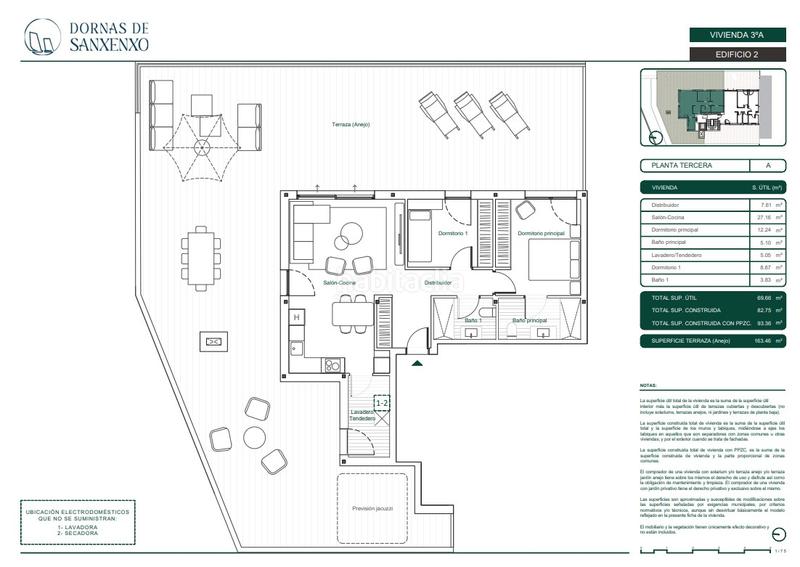 Foto fbc74448-8b48-480a-ba80-8c5f7cb99ff7. Penthouse 93m<sup>2</sup> with parking in Sanxenxo pueblo Sanxenxo