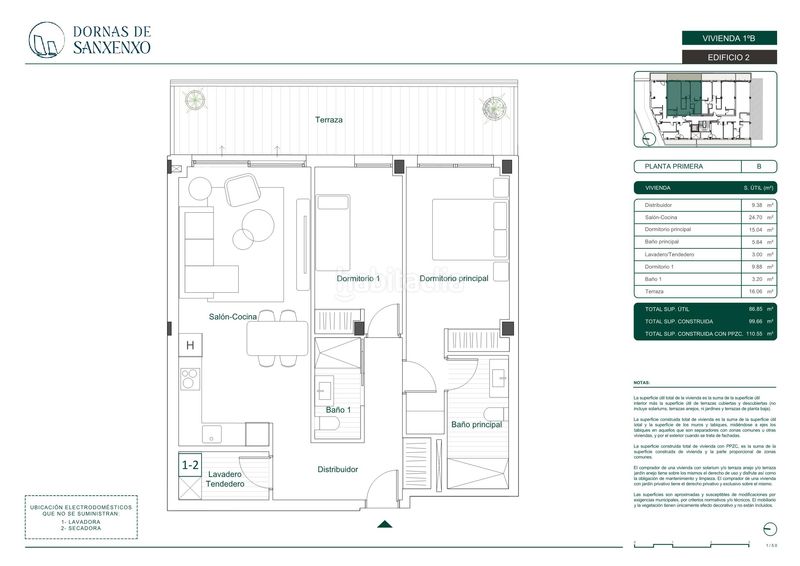 Foto b5ac1c71-e761-4e8e-ab98-d0c45241f65c. Piso 111m<sup>2</sup> en Sanxenxo pueblo Sanxenxo