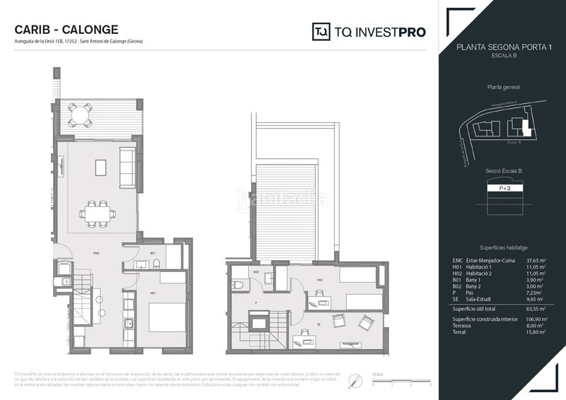 Foto cb3fa65e-d589-48c9-aa5c-e5c2e2ab539f. Dúplex 112m<sup>2</sup> amb calefacció piscina a Sant Antoni Sant Antoni de Calonge