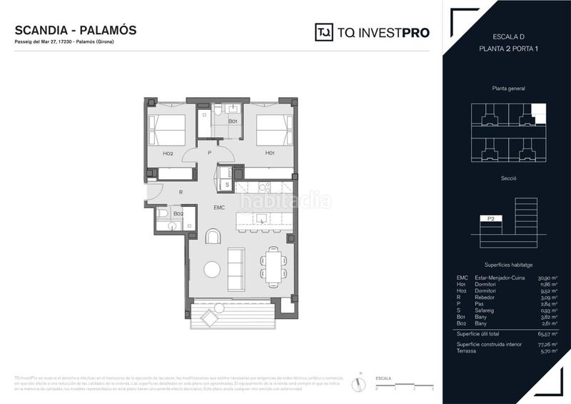 Foto c52ca048-8b5b-4728-b7ce-f8add936d1e6. Appartement 80m<sup>2</sup> dans passeig del mar 27 dans Platja Gran Palamós