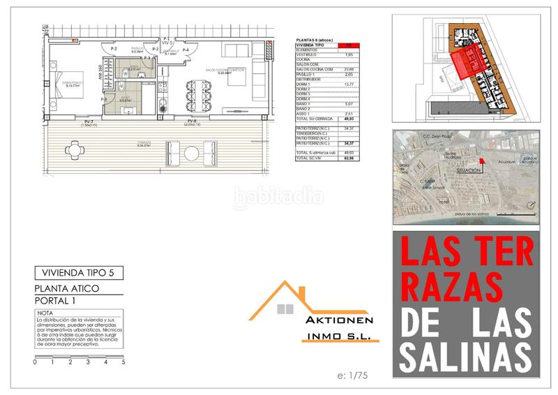 Foto 99b0721b-f761-4471-8f39-36450c8052ae. Dachwohnung 63m<sup>2</sup> in avenida legión española 2 in Las Salinas Roquetas de Mar