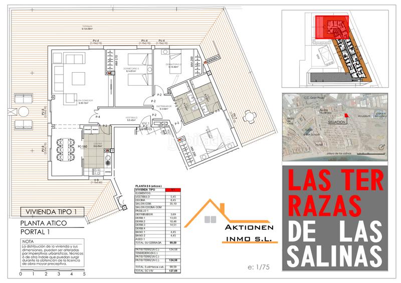 Foto 25ce6b65-0bcb-4580-975b-99f5c7fb2644. Dachwohnung 132m<sup>2</sup> in avenida legión española 2 in Las Salinas Roquetas de Mar