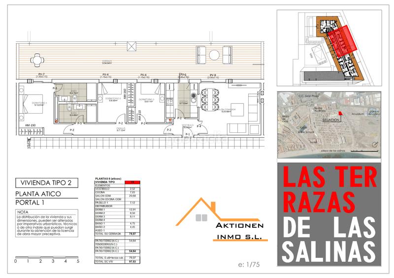 Foto 80c590fb-b7d2-496c-9310-6c3970b86fa2. Dachwohnung 98m<sup>2</sup> in avenida legión española 2 in Las Salinas Roquetas de Mar