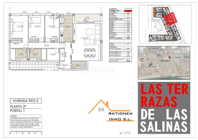 Foto 012a2d1a-d8b0-4a9d-862e-b06fb8783150. Flat 130m<sup>2</sup> in avenida legión española 2 in Las Salinas Roquetas de Mar