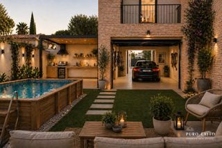 Obra nueva contemporánea junto al Pinaret.