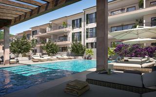 Pis  Carrer des port. Apartamento moderno de 2 dormitorios en mallorca con balcón sole