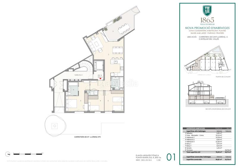 Foto b01d699e-8a2b-46fa-8b17-36e2cd86e7a8. Rez-de-chaussée 100m<sup>2</sup> dans carretera de sant llorenç 5 dans Castellar del Vallès