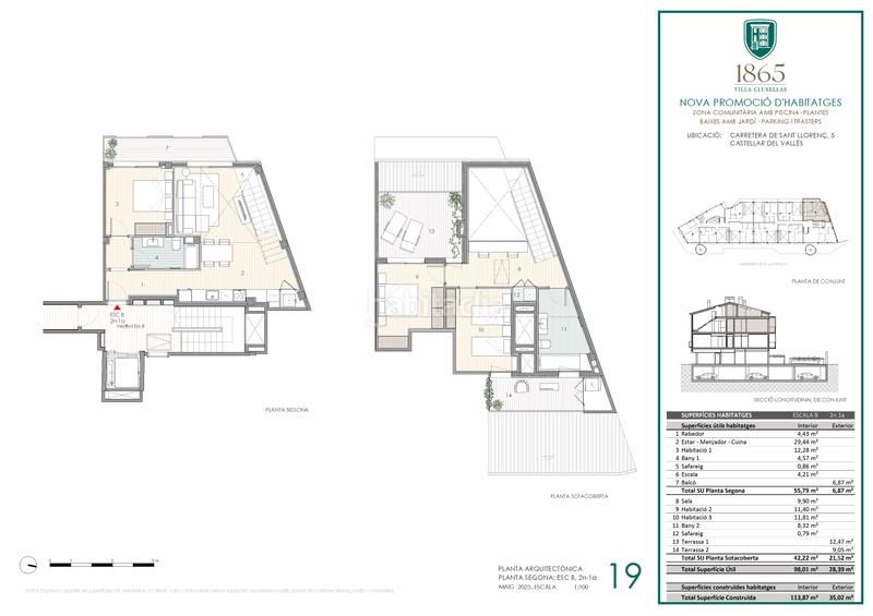 Foto 5746c50a-6c91-4713-8d5d-dc8849dd3bda. Zweistöckige wohnung 114m<sup>2</sup> in carretera de sant llorenç 5 in Castellar del Vallès