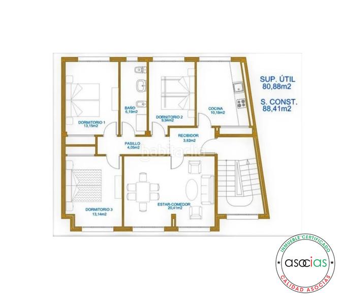 Foto a66d4691-1e91-46a2-bd0b-d15a1455f4cd. Flat with heating in San Martín del Rey Aurelio