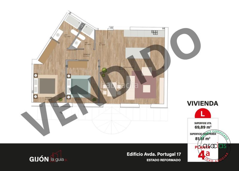 Foto a73e39d3-61cf-4d76-92e2-ba73d36ce476. Pis amb calefacció a Laviada Gijón