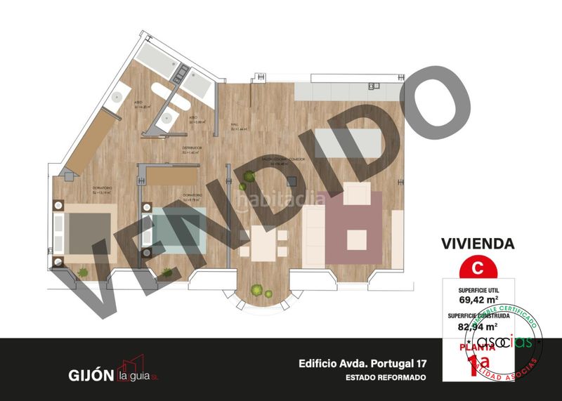 Foto a9e986d1-7267-4fa2-bed8-f31ff8d50ca3. Pis amb calefacció a Laviada Gijón