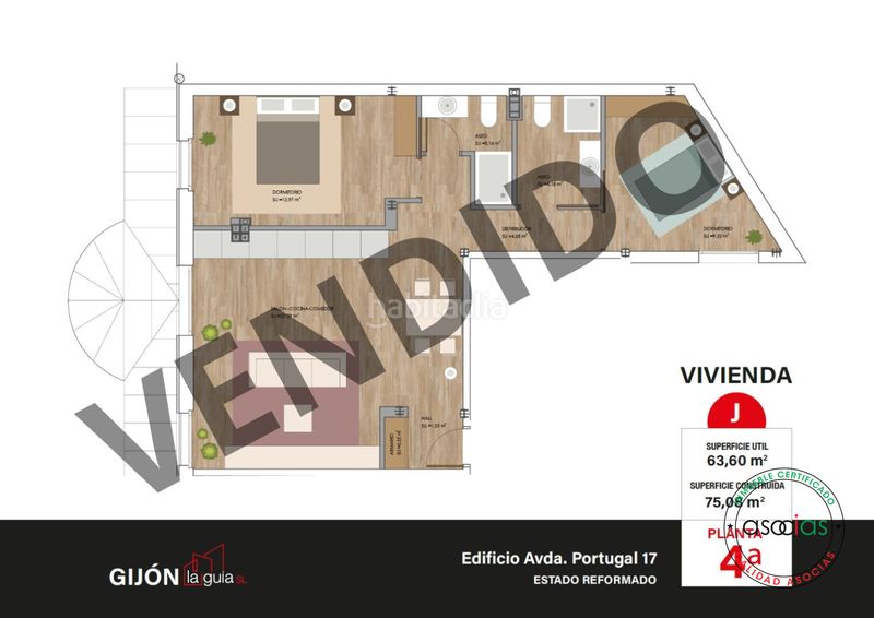 Foto e50f034c-55a4-4280-8759-ce9296ec880c. Pis amb calefacció a Laviada Gijón
