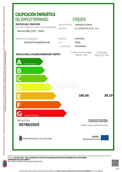 Foto 3b81ebf1-7a76-4515-9f9e-c628ccb472ae. Zweistöckige wohnung in calle comillas 66 in Suances