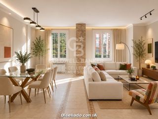 Pis  Calle honorato juan. Piso reformado con terraza, vigas vistas y acabados premium en a