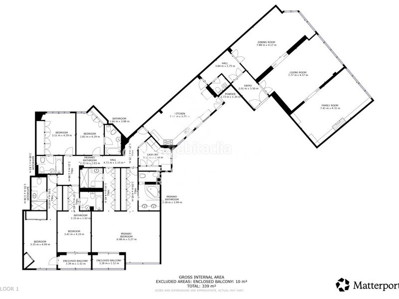 Piso exclusivo piso señorial con 5 suites y garaje en calle colón. en Valencia - Imagen 45