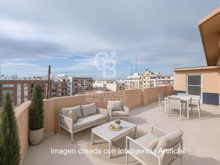 Ático  Calle font rotja. Penthouse with spectacular 70 m terrace and great potential in p