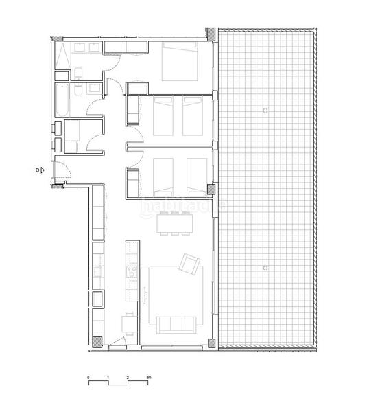 Foto c807c576-b122-4177-8b8f-8d230a140596. Location rez-de-chaussée avec chauffage parking piscine dans Esplugues de Llobregat