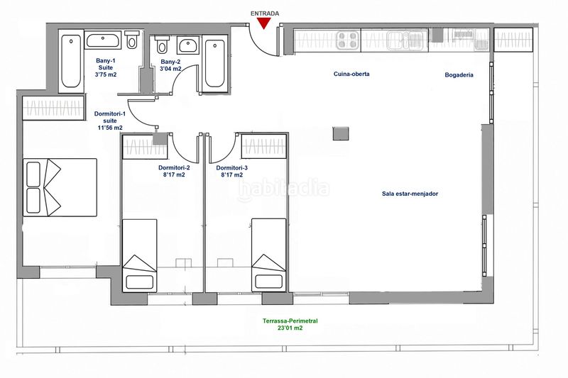 Foto 0d5c31f4-19bd-47bb-92c2-42611f2596e4. Flat with heating parking in Sant Joan-TV3 Sant Joan Despí