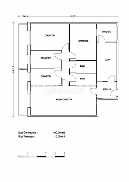 Foto ce70719d-6c64-420b-bcd1-7cc537c99fdc. Piso  100m con plaza de parking incluida. en el corazón , se presenta una magnífica oportunidad de adquirir un espacio en Viladecans