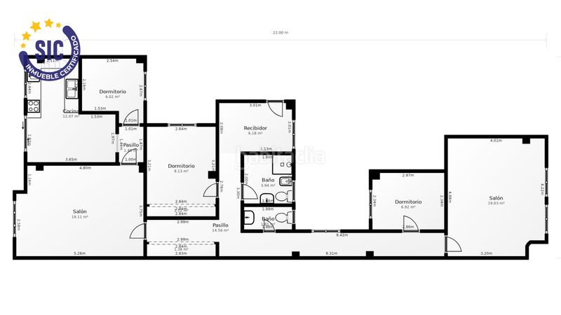 Piso gran piso de 4 dormitorios, en venta, en la calle luis santángel, ruzafa. en Valencia - Imagen 52