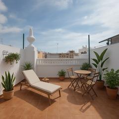 Rent Flat  Valencia - dr. sumsi. Ático con esencia mediterránea en el corazón de ruzafa