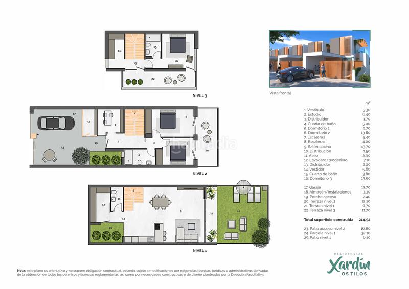 Foto b8519c03-ab41-4f09-a243-117edc319cde. Xalet 214m<sup>2</sup> amb calefacció a Castiñeiriño - Cruceiro de Sar Santiago de Compostela