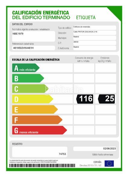 Foto 77921583-feaf-45b6-9d61-18b1856a963f. Lloguer apartament a calle del pintor ignacio de zuloaga 16 a Madrid
