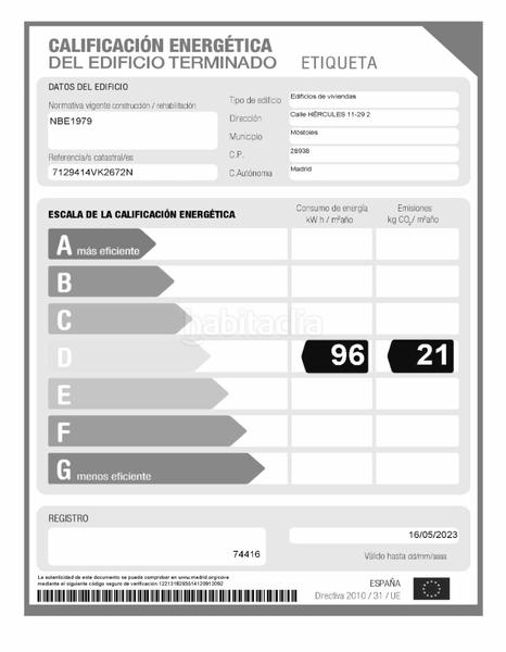 Foto 02a46213-5edf-40dc-8a2c-1c21ece9dec8. Rent flat in calle de hércules 23 in Sur - PAU 4 Móstoles