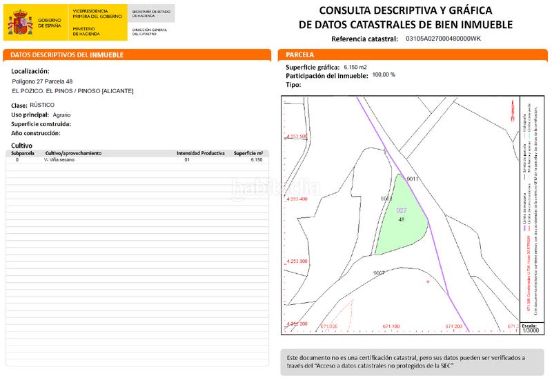 Foto 8c1f77fa-8be9-410f-83bc-0e42d5872471. Finca rústica a proc. simplificado a Pinoso