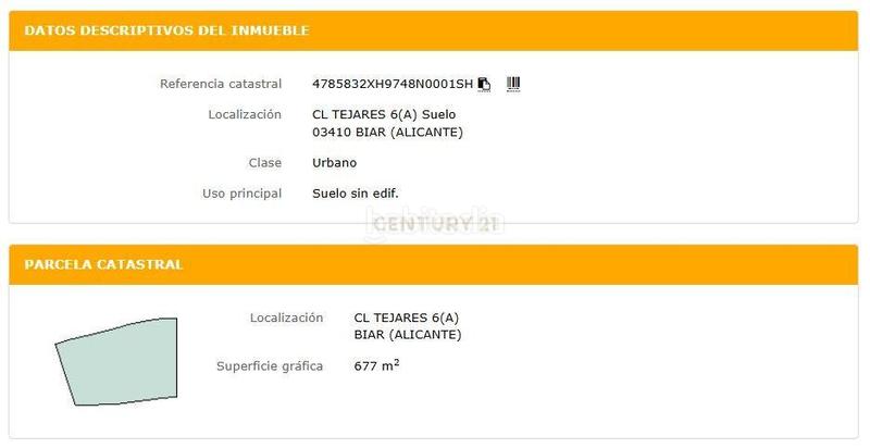 Foto 909c626c-49d5-4385-acd3-c2e5bd309165. Terreny residencial a cl tejares 6(a)Biar (alicante) 6 a Biar